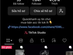 Bán Kênh TikTok 1K Follower – 41,6K Like – Nội Dung Nhạc Cảm Xúc – Clip Triệu View – Giá Cực Mềm!
