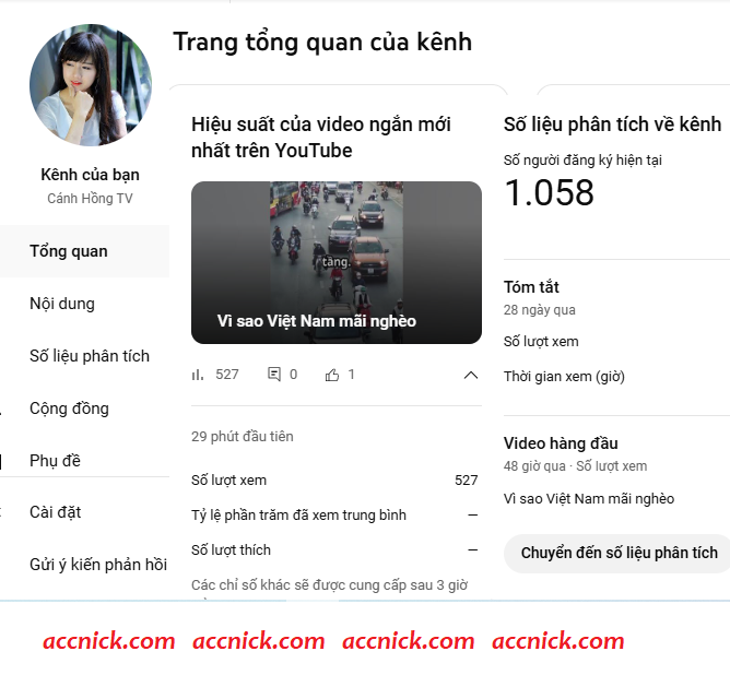 Bán kênh Youtube 1k sub giá rẻ nhất thị trường Giá bán kênh Youtube