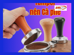 Tamper nén cà phê, tay nén cà phê, tamper nén cafe, cỡ 51mm 53mm 58mm cục nén cà phê pha máy giá rẻ